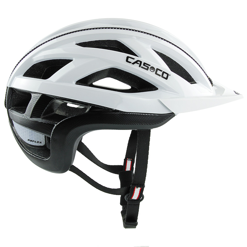 Casco Cuda 2 weiss schwarz Gr. S (52-56 cm)